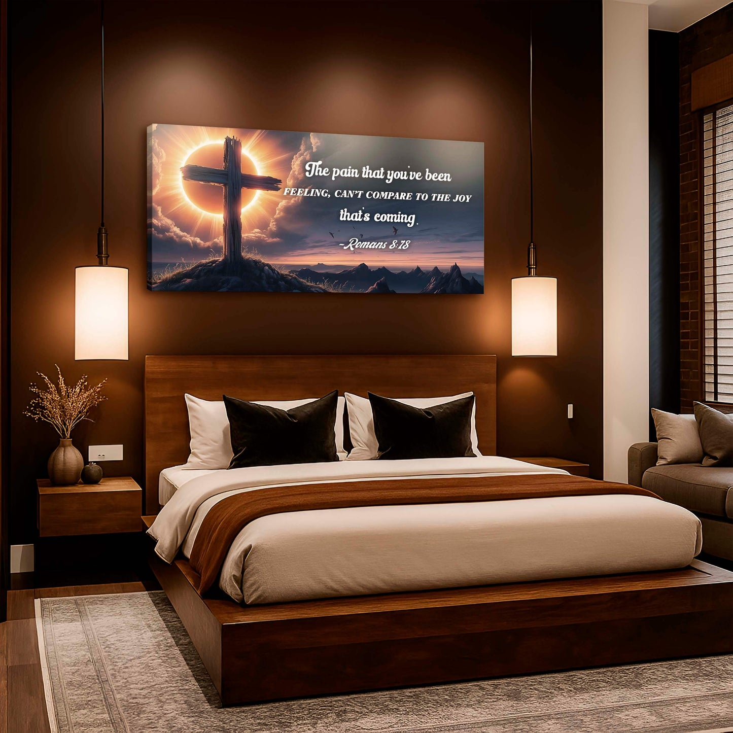 Romans 8:18 - The Joy That's Coming Faith Sign - Tailored Canvases - Flyclothing LLC