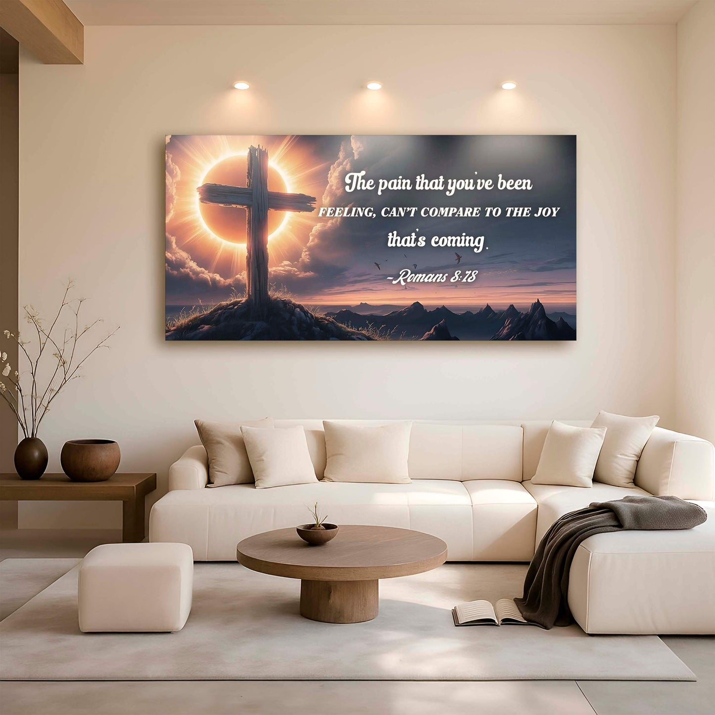 Romans 8:18 - The Joy That's Coming Faith Sign - Tailored Canvases - Flyclothing LLC