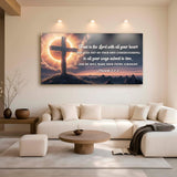 Proverbs 3:5-6 - Trust In The Lord With All Your Heart Faith Sign II - Tailored Canvases - Flyclothing LLC