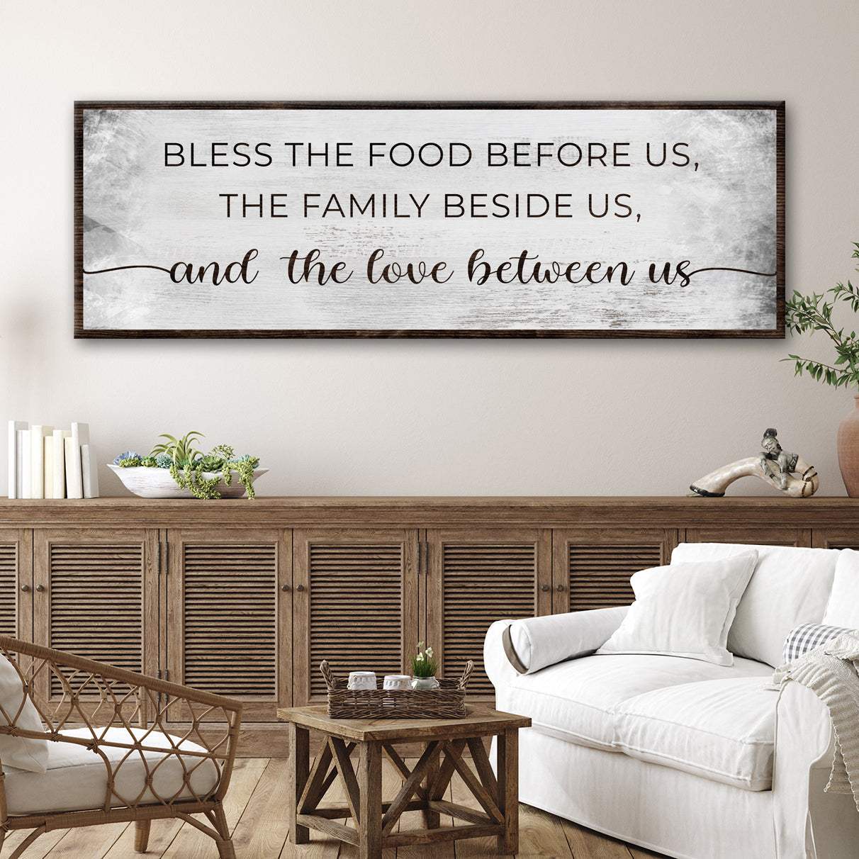 Bless The Love Between Us Sign - Tailored Canvases - Flyclothing LLC