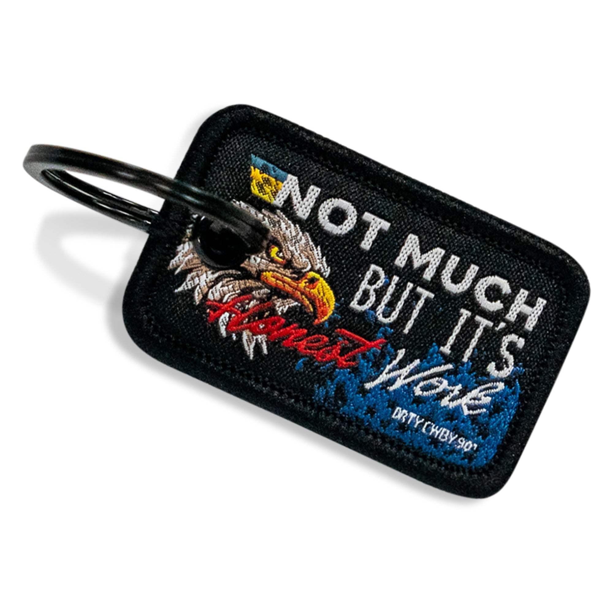 Not Much But It's Honest Work Mini Flight Tag Keychain - DIRTY COWBOY USA - Flyclothing LLC