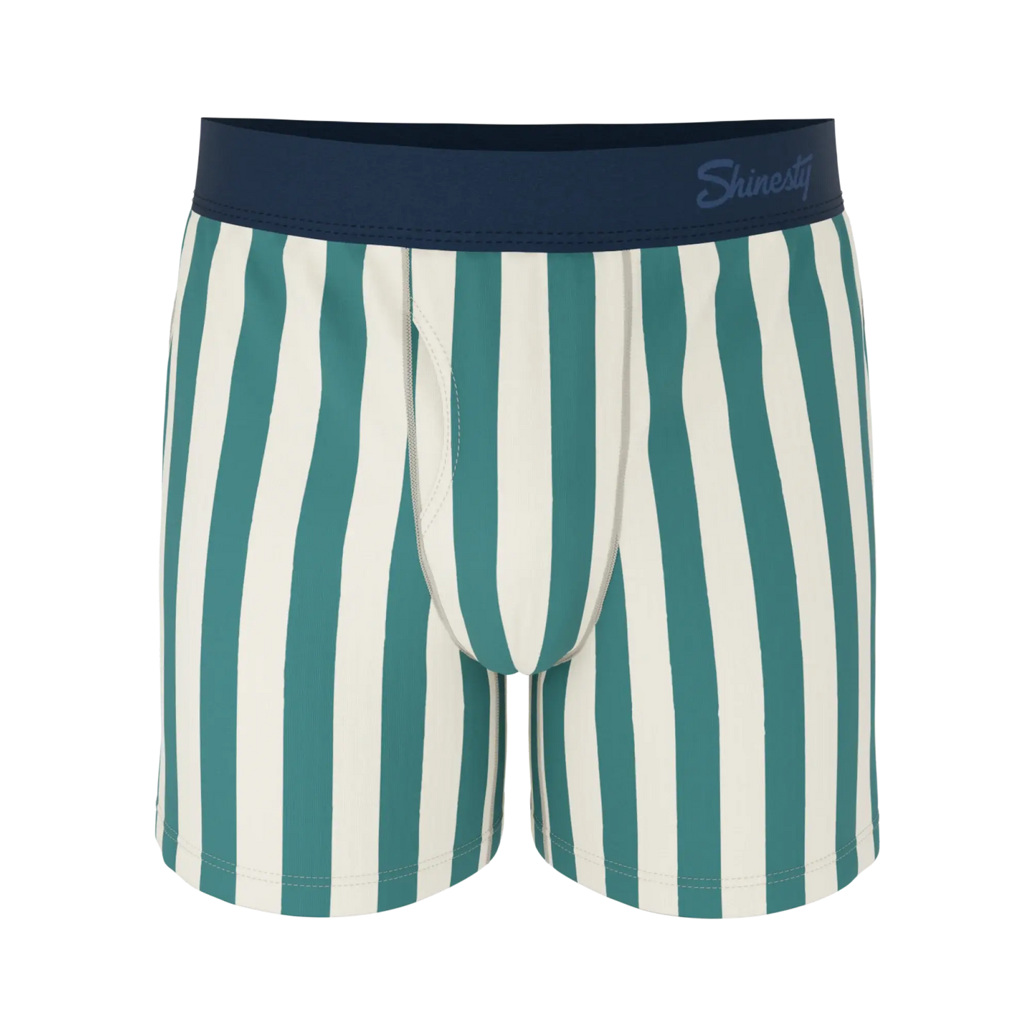 The Nantucket | Green Dock Stripe Boxers - Shinesty - Flyclothing LLC
