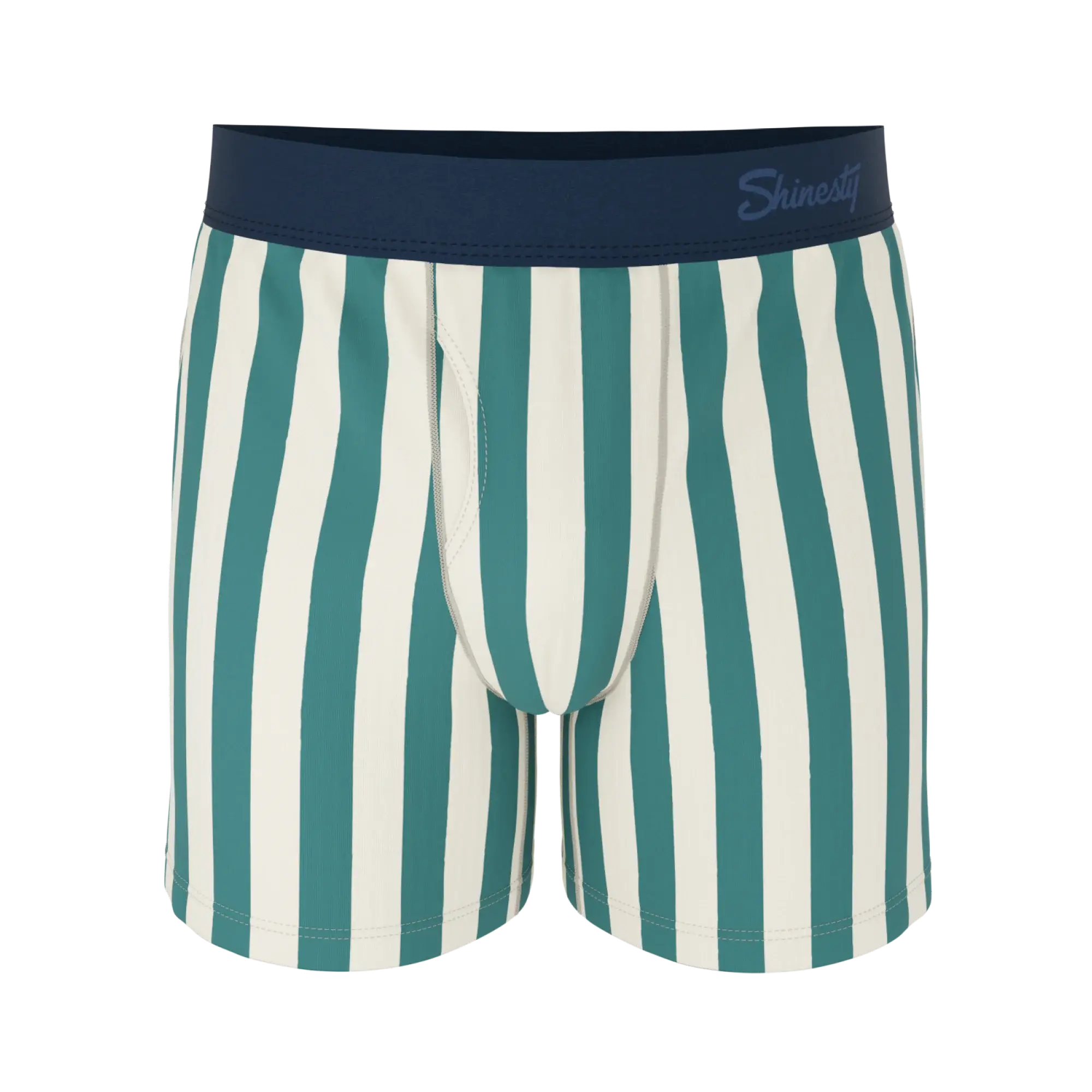 The Nantucket | Green Dock Stripe Boxers - Shinesty - Flyclothing LLC