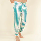 The Nantucket | Green Dock Stripe SleepDeep™ Men’s Pajama Joggers - Shinesty - Flyclothing LLC