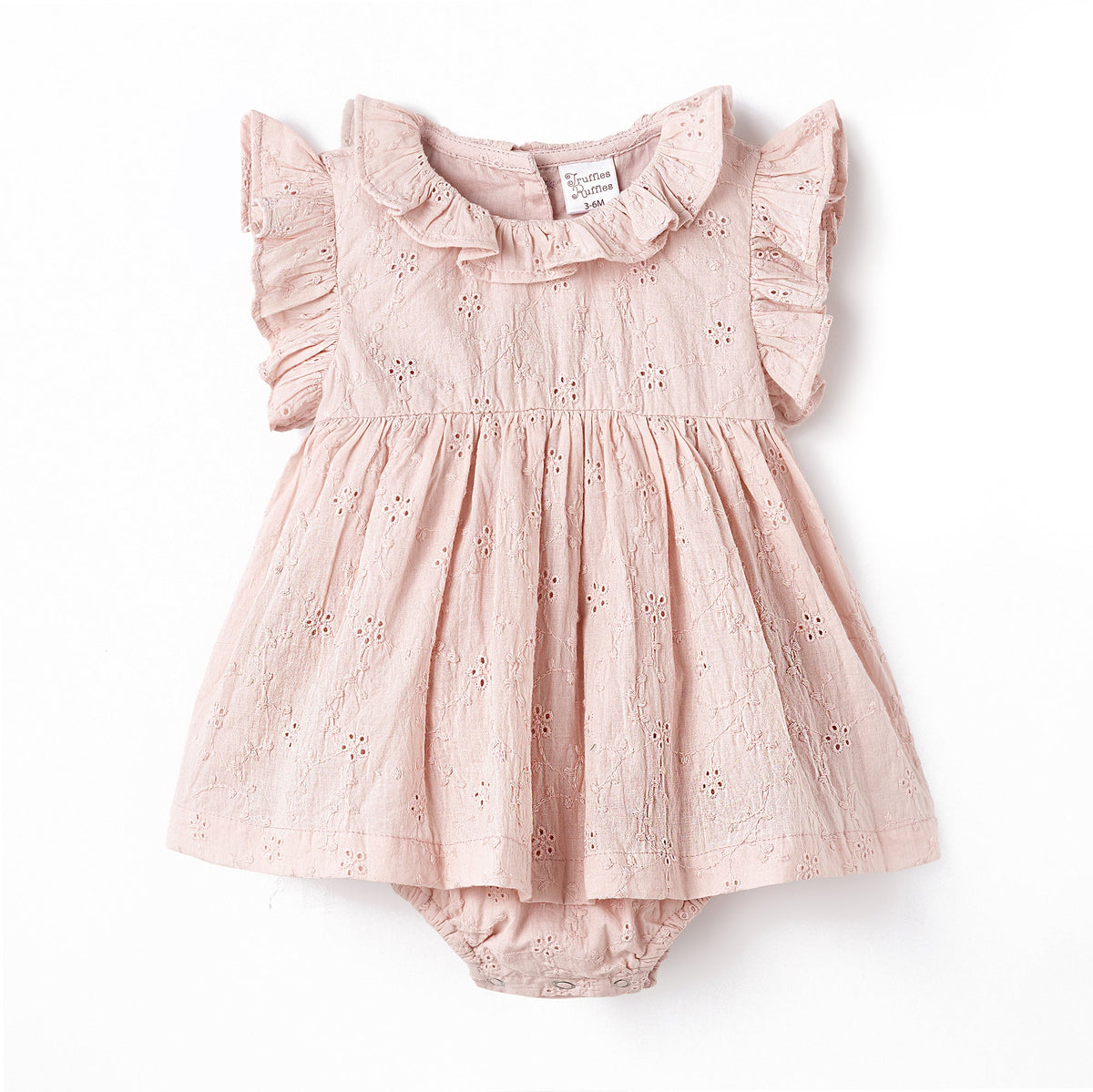Eyelet Skirted Baby Bodysuit – Cotton for Special Occasions - Tesa Babe - Flyclothing LLC