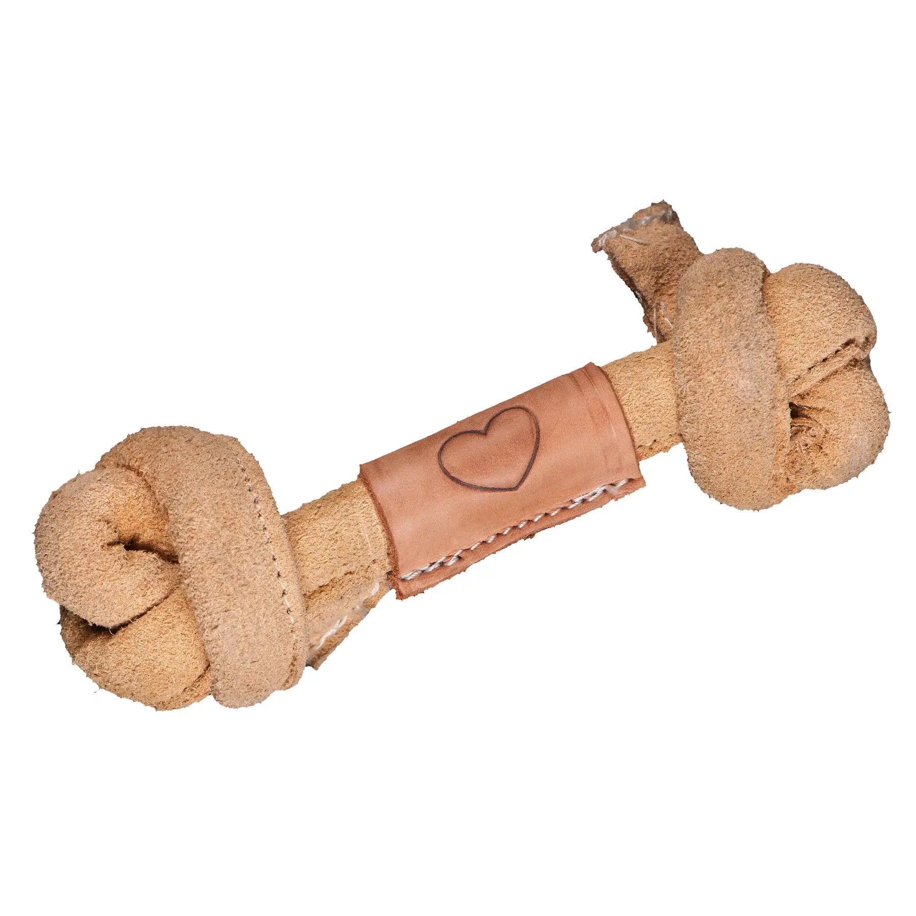 Huggle-Hide® Natural Leather Bone Dog Toy, 3 Pack - HuggleHounds - Flyclothing LLC
