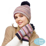 3 In 1 Multi Colored Touch Smart Gloves - Madeline Love - Flyclothing LLC