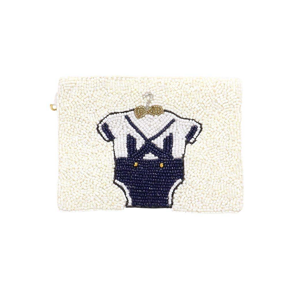 Baby Bodysuit Seed Beaded Mini Pouch Bag - Madeline Love - Flyclothing LLC