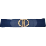 Double Half Open Circle Buckle Stretch Belt - Madeline Love - Flyclothing LLC