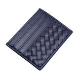 Faux Leather Basket Weave Card Holder Wallet - Madeline Love - Flyclothing LLC