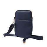 Faux Leather Rectangle Crossbody Bag - Madeline Love - Flyclothing LLC