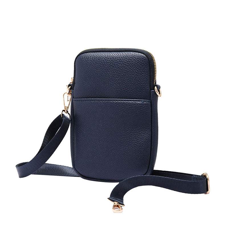 Faux Leather Rectangle Crossbody Bag - Madeline Love - Flyclothing LLC