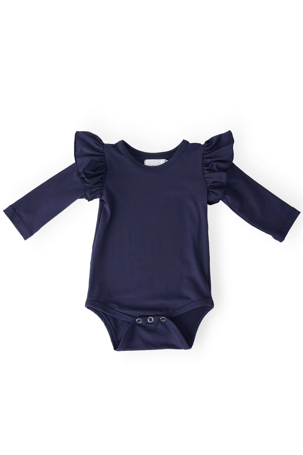 Navy L/S Flutter Bodysuit - Mila & Rose ® - Flyclothing LLC