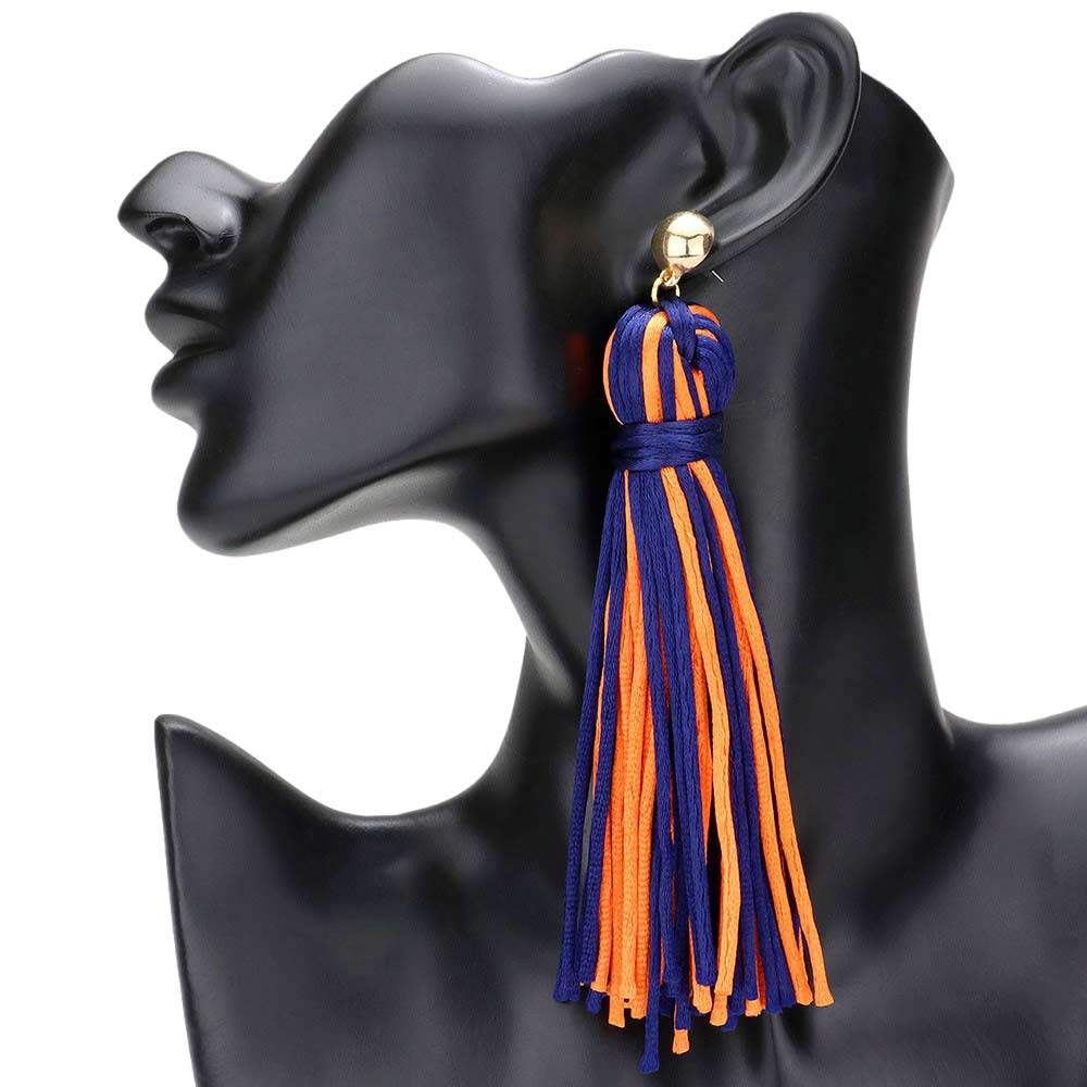 Yarn Tassel Dangle Earrings - Madeline Love - Flyclothing LLC