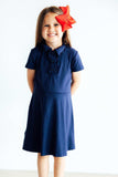 Navy S/S Polo Dress - Mila & Rose ® - Flyclothing LLC