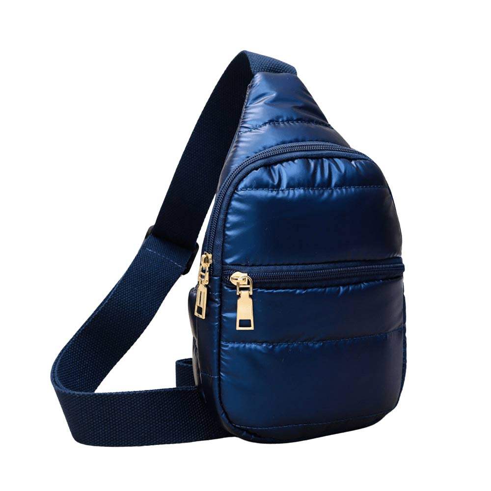 Solid Puffer Mini Sling Bag - Madeline Love - Flyclothing LLC
