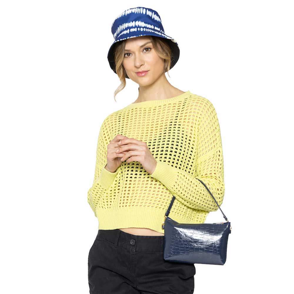 Faux Croc Patterned Tote Bag - Madeline Love - Flyclothing LLC