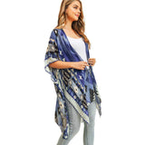 Tribal Patterned Cover Up Kimono Poncho - Madeline Love - Flyclothing LLC