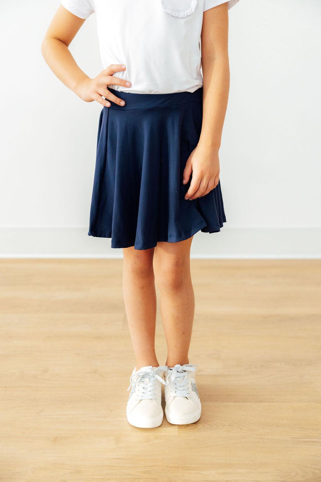 Navy Twirl Skort - Mila & Rose ® - Flyclothing LLC