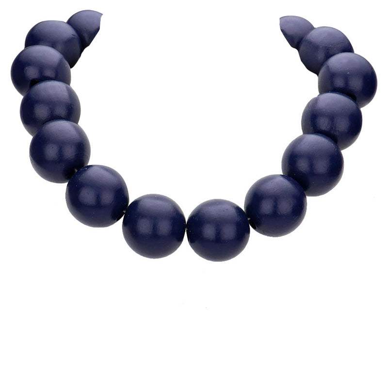 Wood Ball Necklace - Madeline Love - Flyclothing LLC