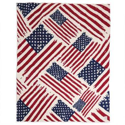 Patriotic American Flag Throw Blanket - Madeline Love - Flyclothing LLC