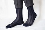 TITTIMITTI® Men’s 100% Mercerized Cotton Filo di Scozia Dress & Trouser Socks — 3-Pack, Made in Italy - tittimitti - Flyclothing LLC
