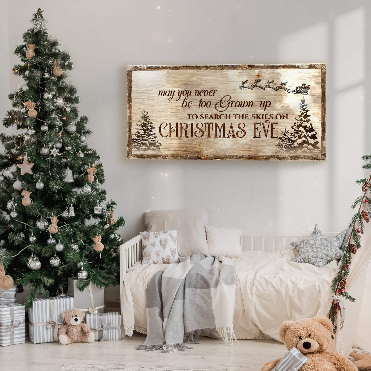 Christmas Eve Farmhouse Sign - Tailored Canvases - Flyclothing LLC