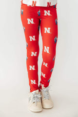Nebraska Red Herbie Husker Leggings - Mila & Rose ® - Flyclothing LLC