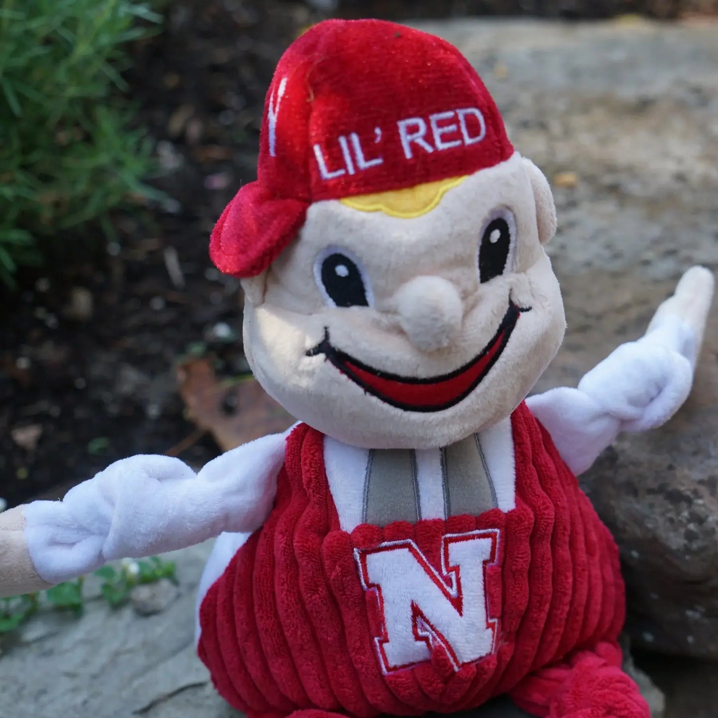NCAA University of Nebraska, Lil Red Knottie® Plush Dog Toy - HuggleHounds - Flyclothing LLC