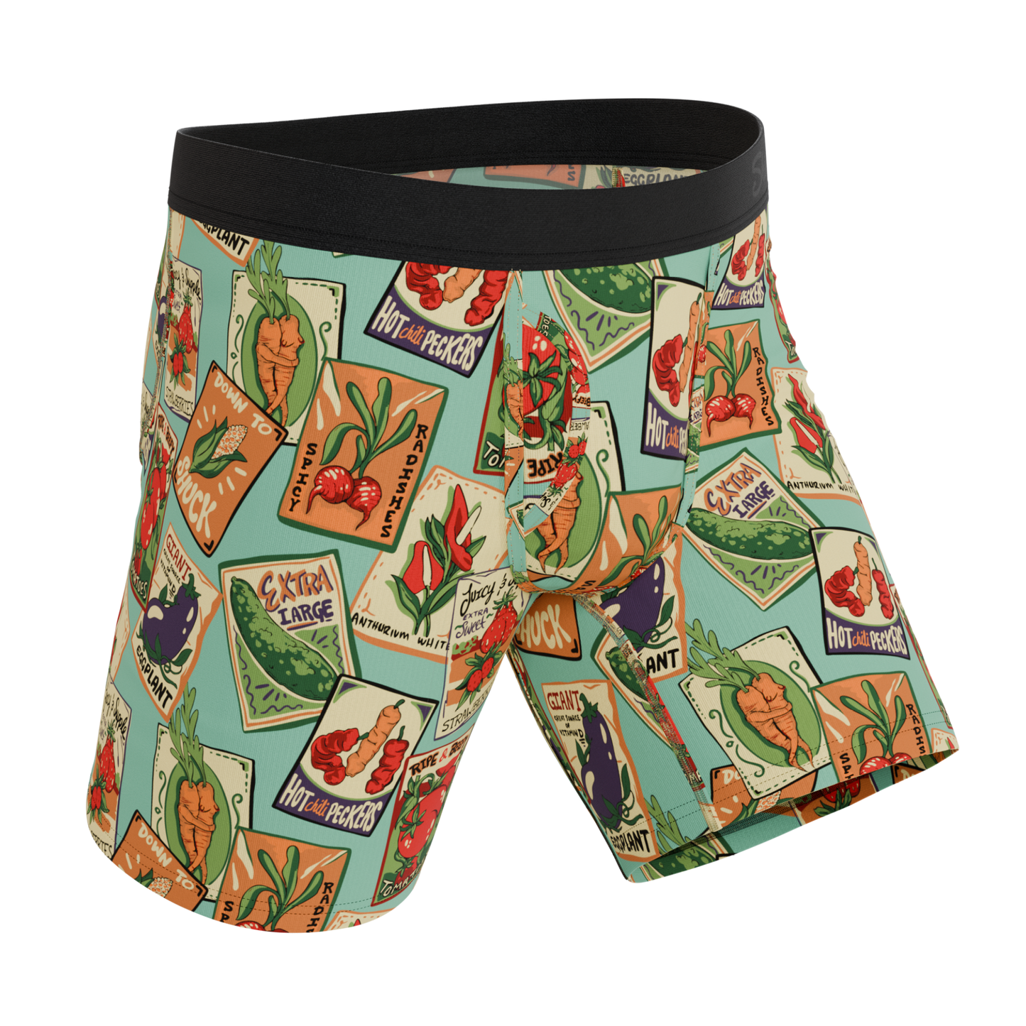 The Need For Seed | Seed Packet Long Leg Ball Hammock® Pouch Underwear With Fly