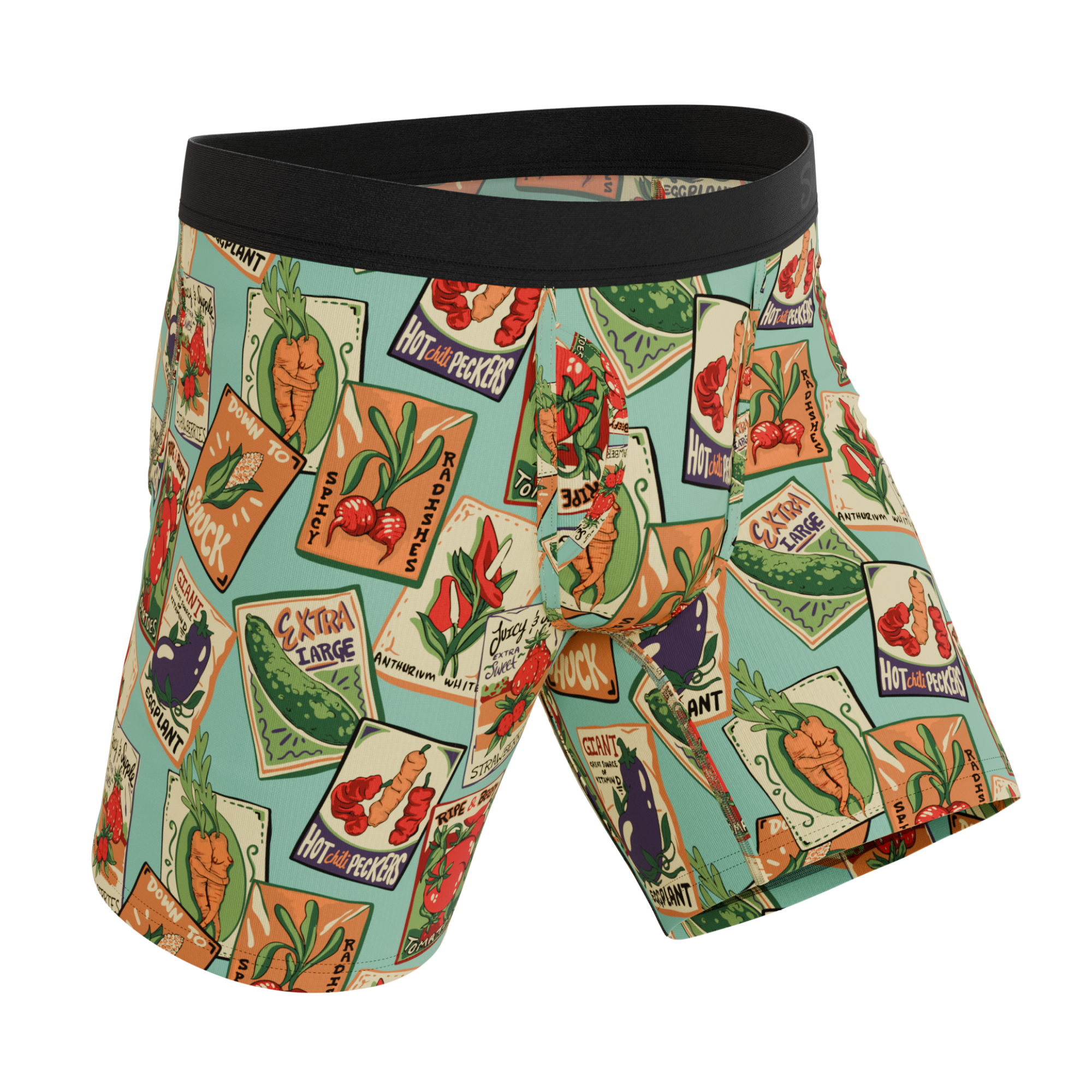 The Need For Seed | Seed Packet Long Leg Ball Hammock® Pouch Underwear With Fly