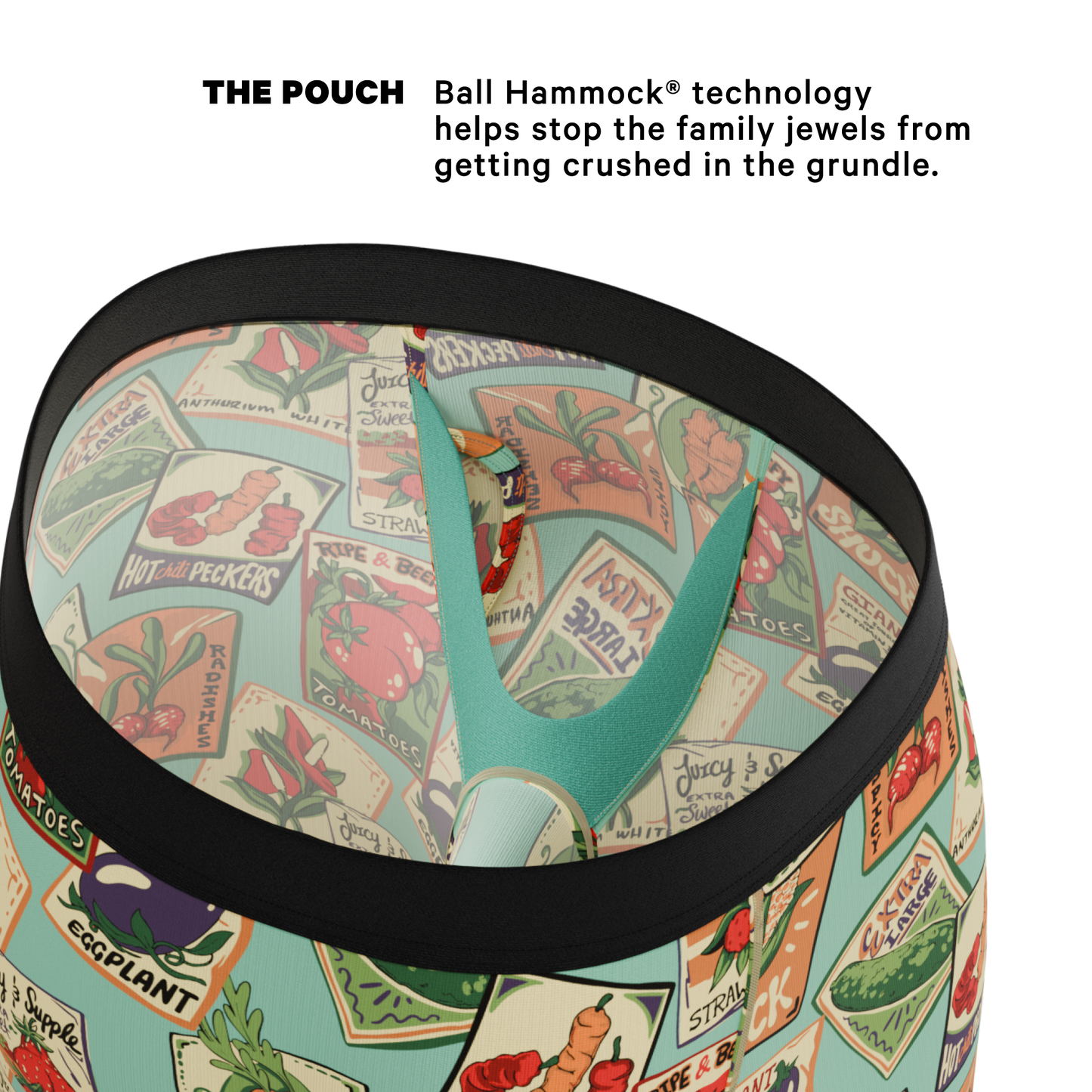 The Need For Seed | Seed Packet Long Leg Ball Hammock® Pouch Underwear With Fly