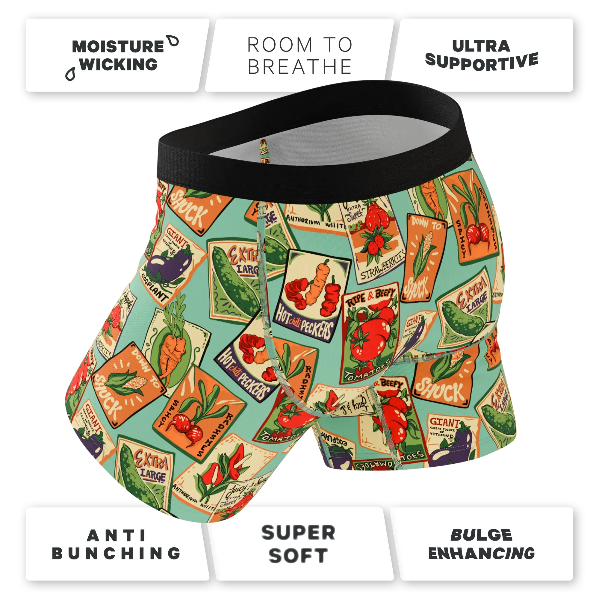 The Need For Seed | Seed Packet Ball Hammock® Pouch Underwear With Fly - Shinesty - Flyclothing LLC