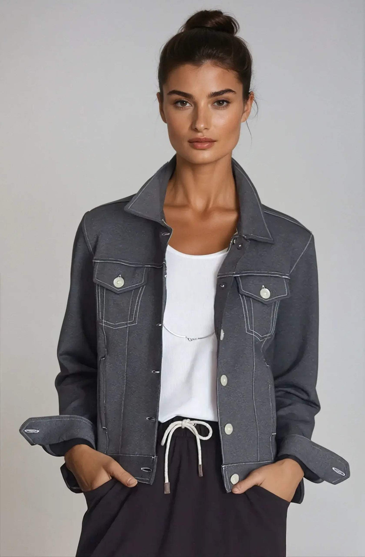 Neo-Tech Jacket - Charcoal Grey - Buki - Flyclothing LLC