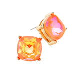 Square Stone Stud Earrings - Madeline Love - Flyclothing LLC