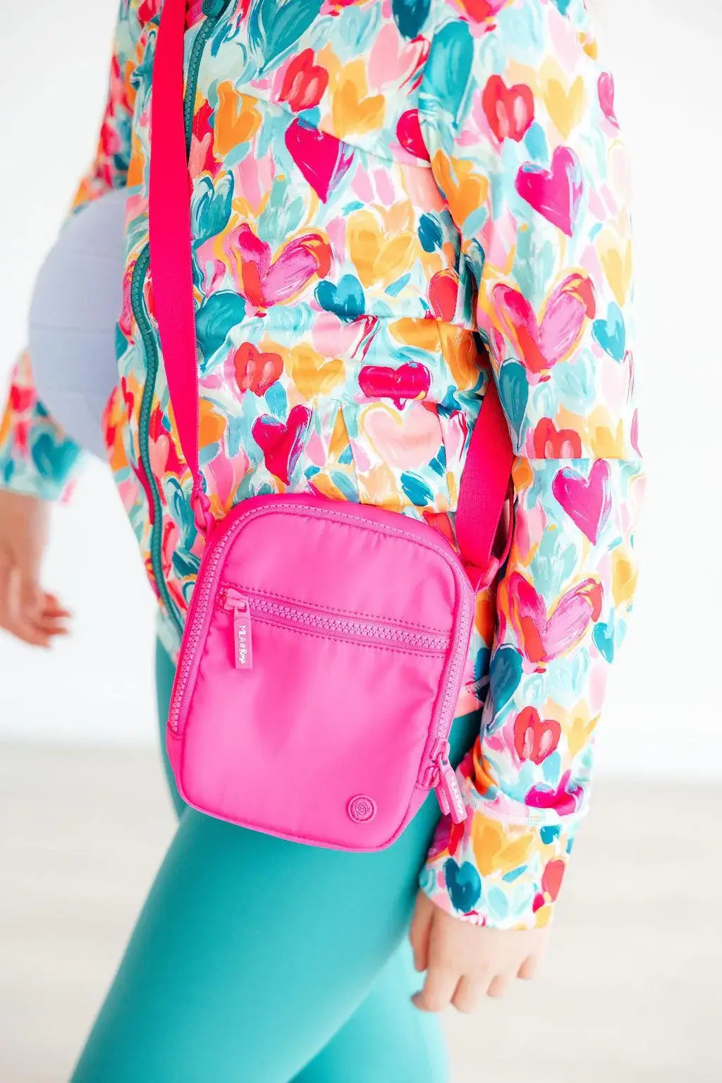 Neon Pink Crossbody Bag - Mila & Rose ® - Flyclothing LLC