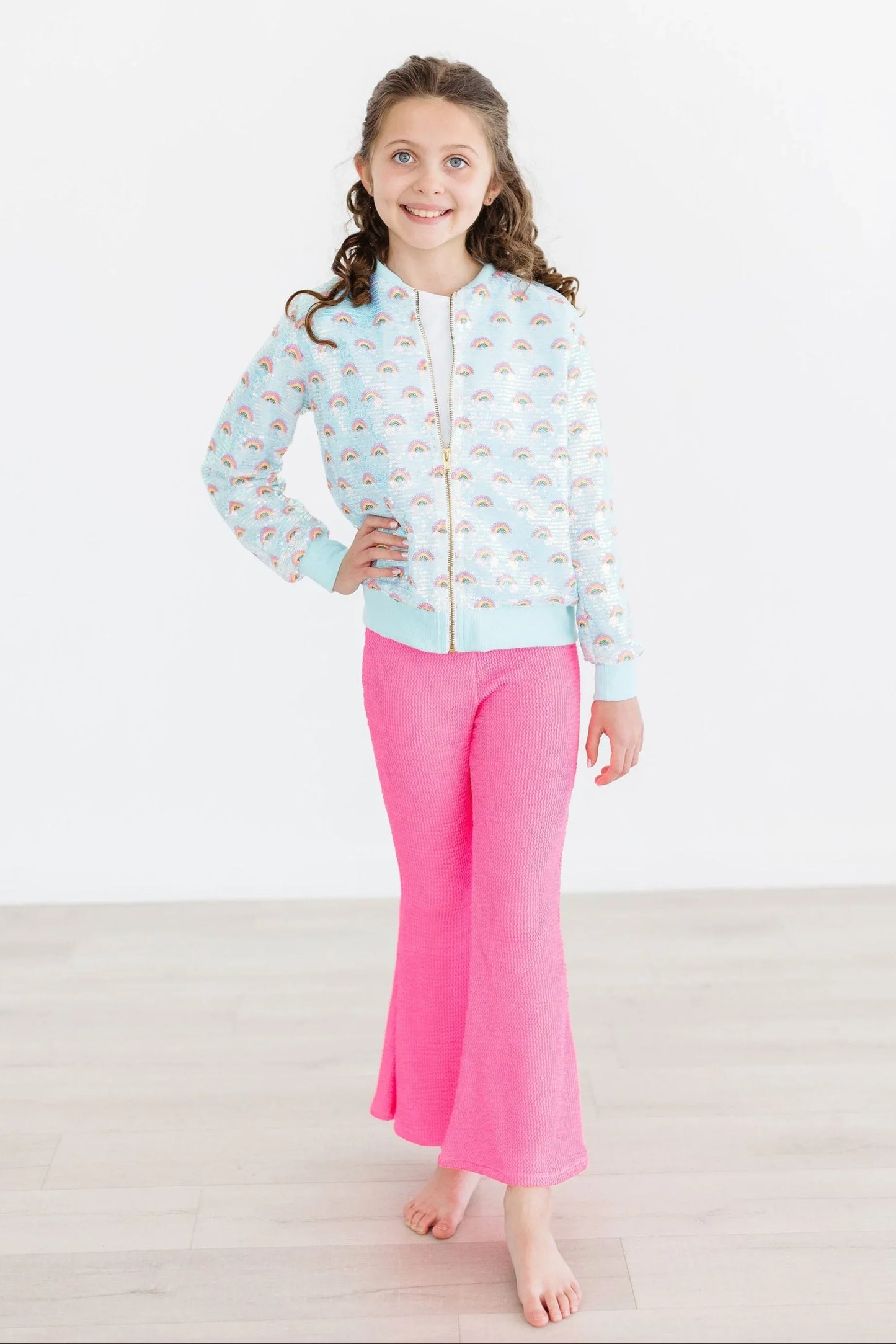 Neon Pink Scrunchy Bells - Mila & Rose ® - Flyclothing LLC