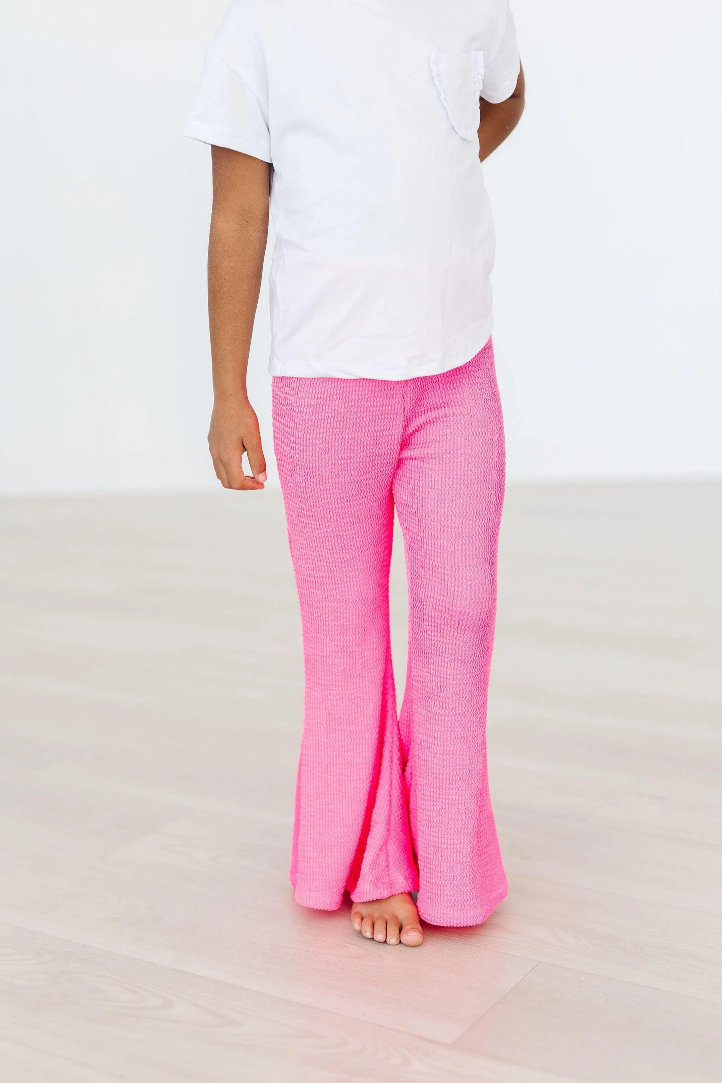 Neon Pink Scrunchy Bells - Mila & Rose ® - Flyclothing LLC