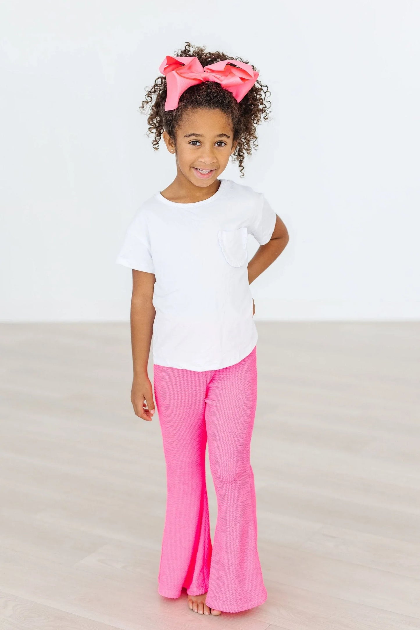 Neon Pink Scrunchy Bells - Mila & Rose ® - Flyclothing LLC