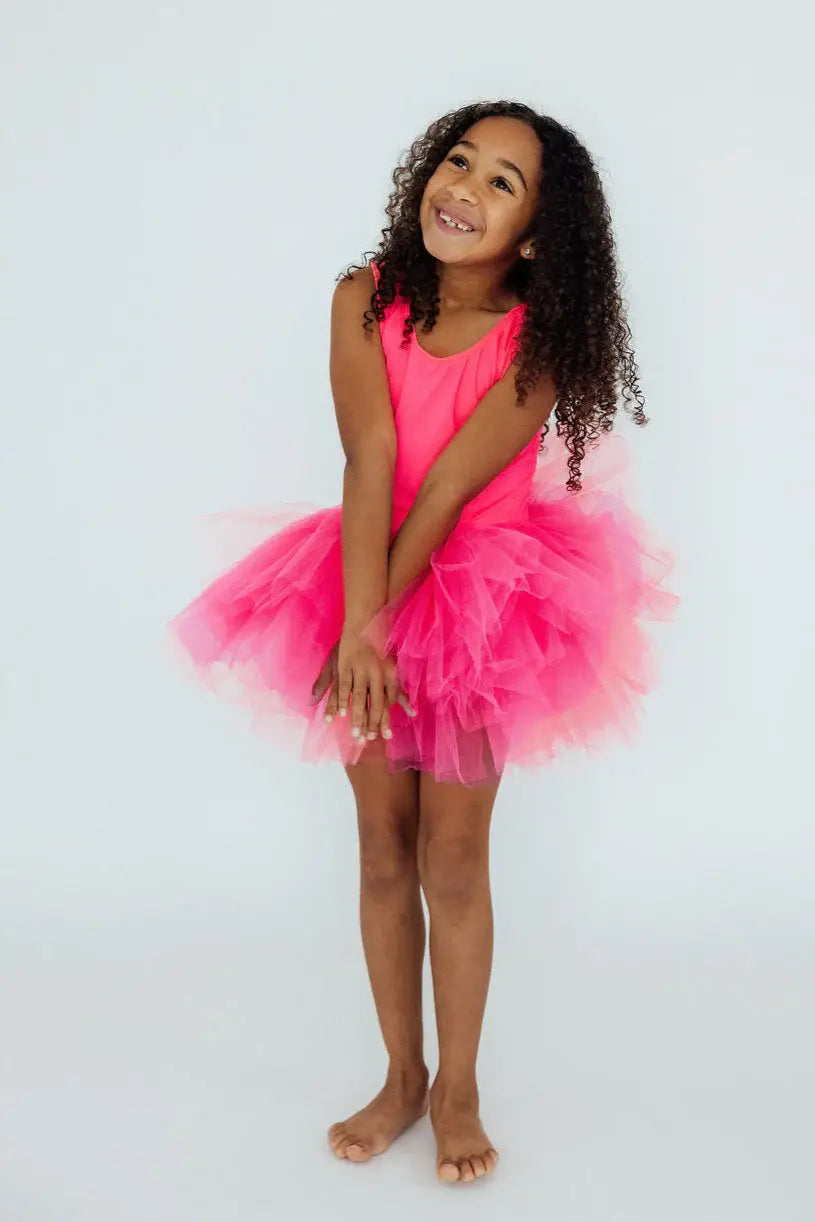Neon Pink Tank Tutu Leotard - Mila & Rose ® - Flyclothing LLC