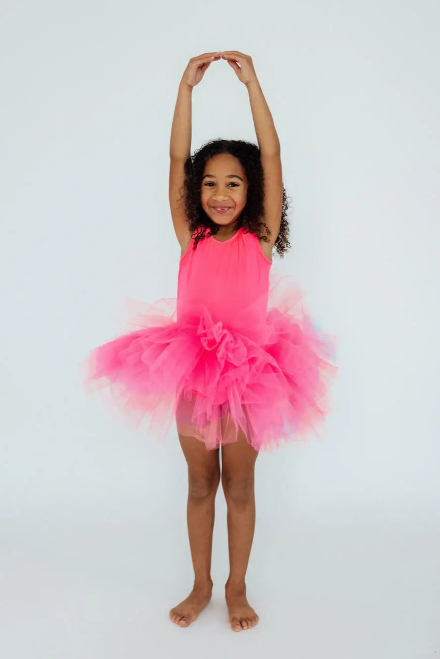 Neon Pink Tank Tutu Leotard - Mila & Rose ® - Flyclothing LLC