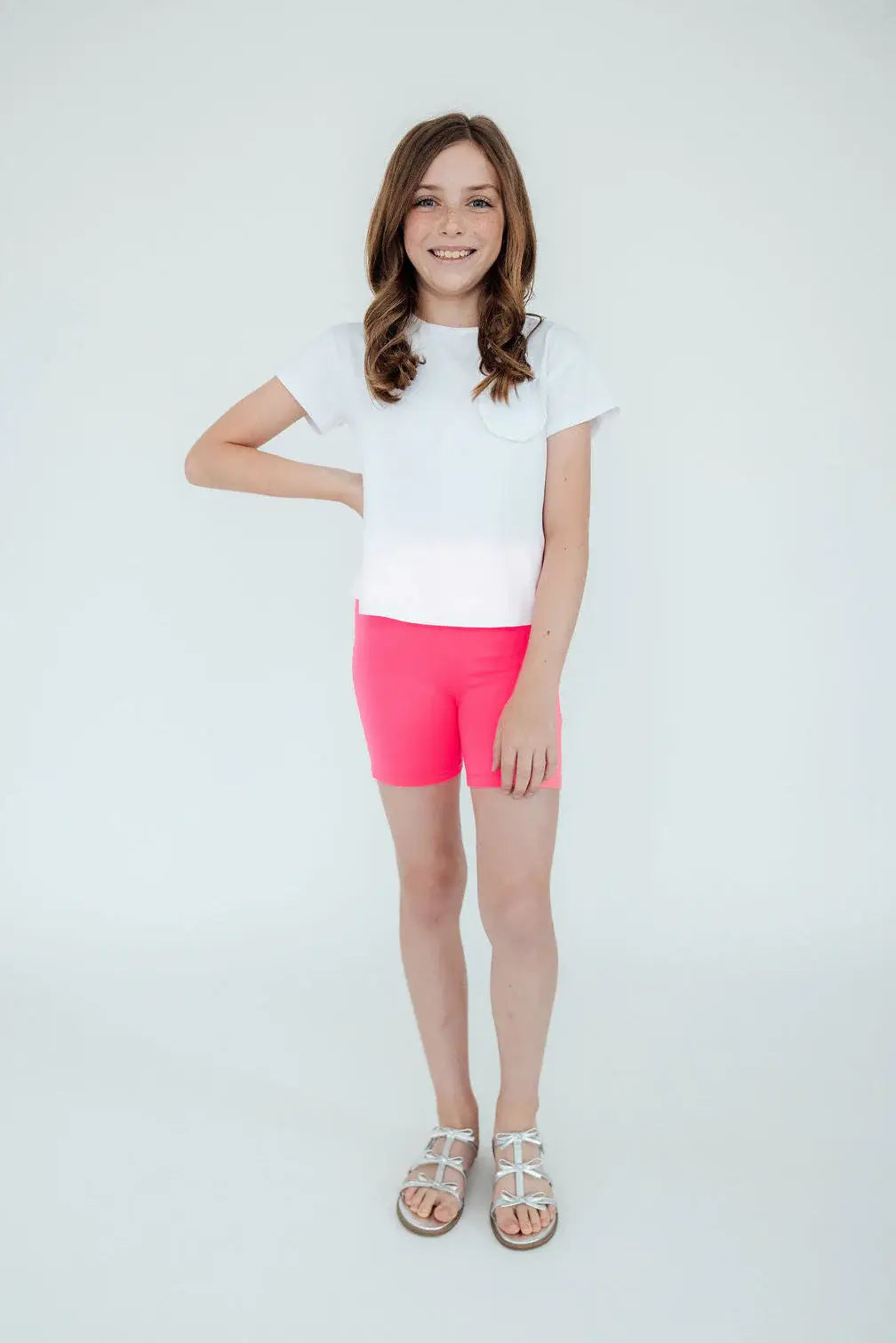 Neon Pink Twirl Shorts - Mila & Rose ® - Flyclothing LLC