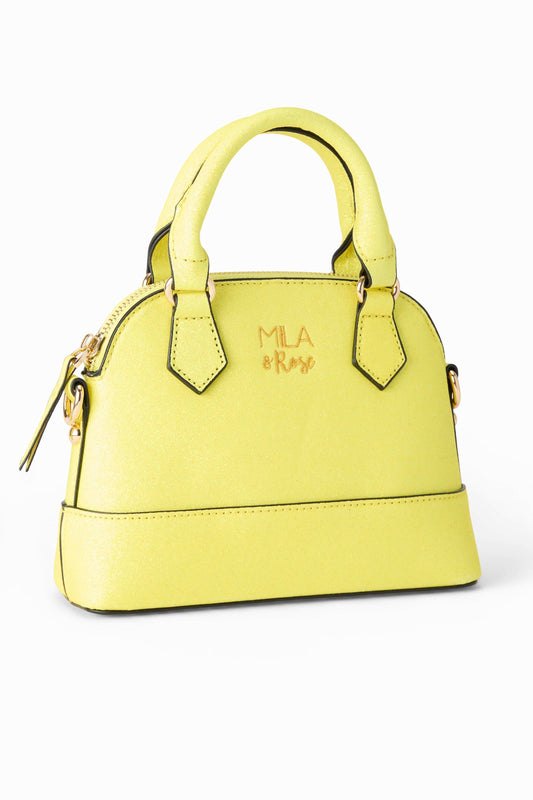 Neon Yellow Glitter Girl's Crossbody Purse - Mila & Rose ® - Flyclothing LLC
