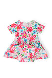 Neon Floral S/S Twirl Bodysuit - Mila & Rose ®