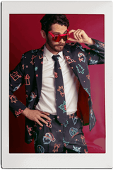 The Naughty Neon Noel | Neon Lights Christmas Suit - Shinesty - Flyclothing LLC