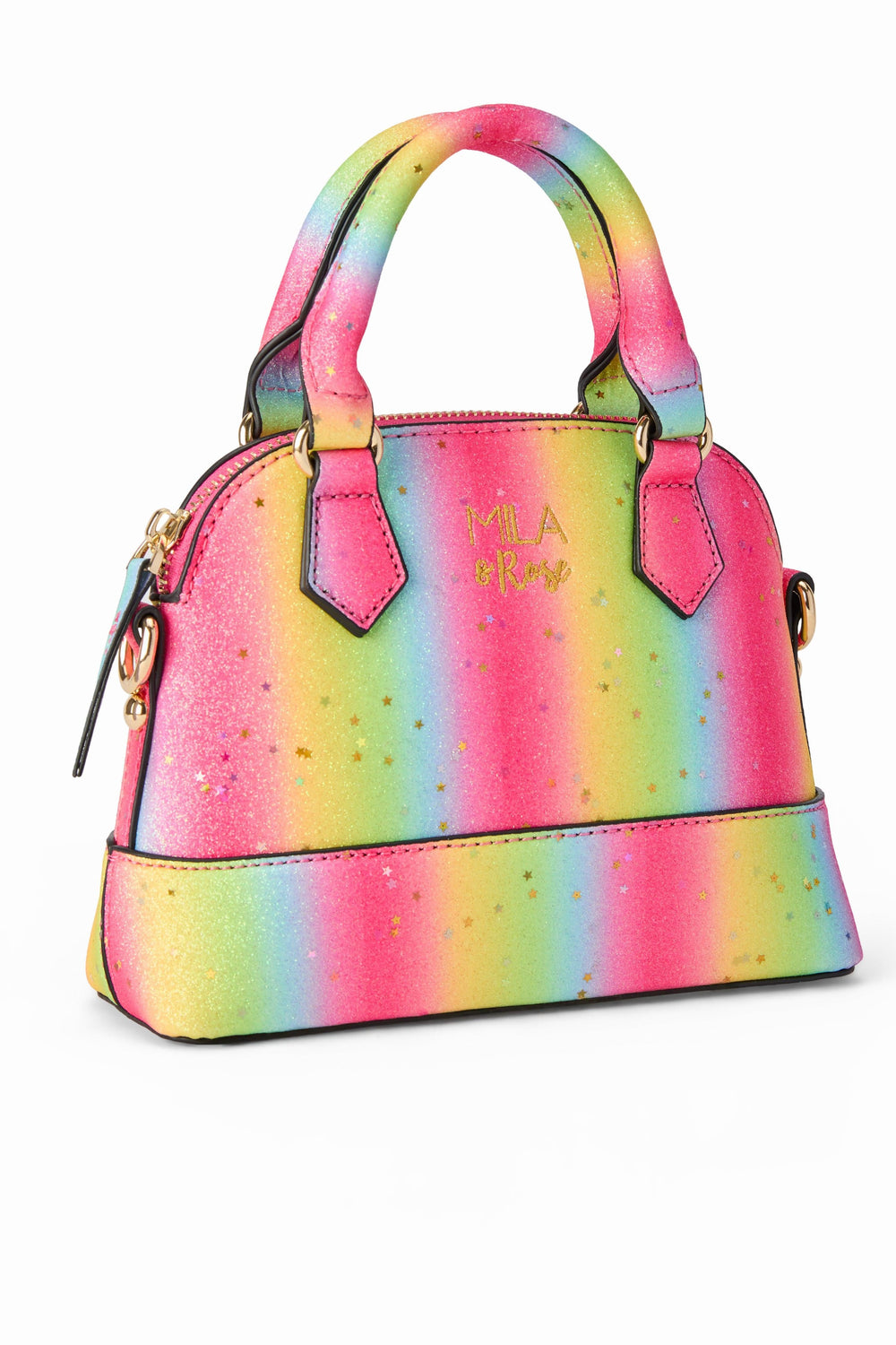 Neon Rainbow Glitter Girl's Crossbody Purse - Mila & Rose ®