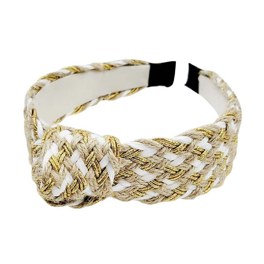 Braided Burnout Knot Headband - Madeline Love - Flyclothing LLC