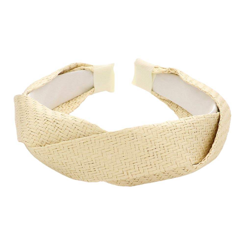 Braided Straw Headband - Madeline Love - Flyclothing LLC