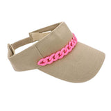 Chain Band Visor Hat - Madeline Love - Flyclothing LLC