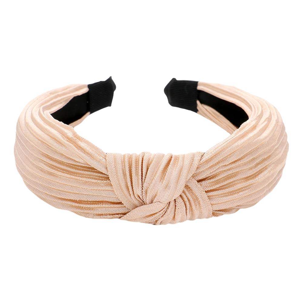 Pleated Knot Burnout Headband - Madeline Love - Flyclothing LLC